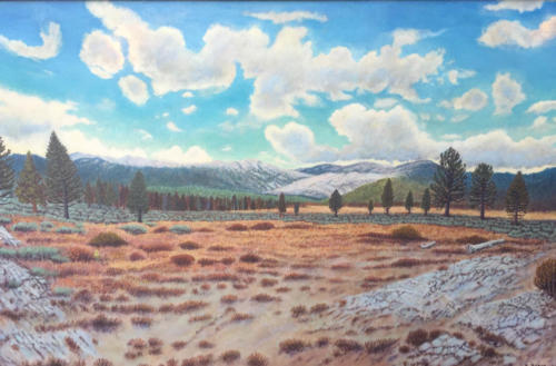 Devils-Gate-area-near-Mammoth-Lakes-Mono-County-1994-24-X-36-oil