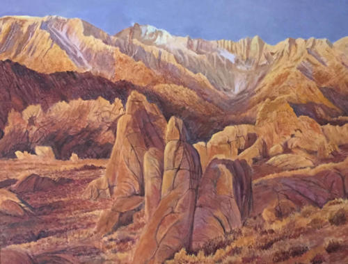 Impression-of-Mt-Whitney-and-Alabama-Hills-1979-30-X-48-Oil