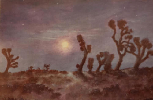 Moonrise-with-Joshua-Trees-Mojave-Desert-12-X-16oil