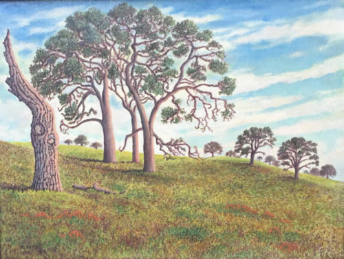 Spring-Oaks-Fresno-County-1989-oil-12-X-16